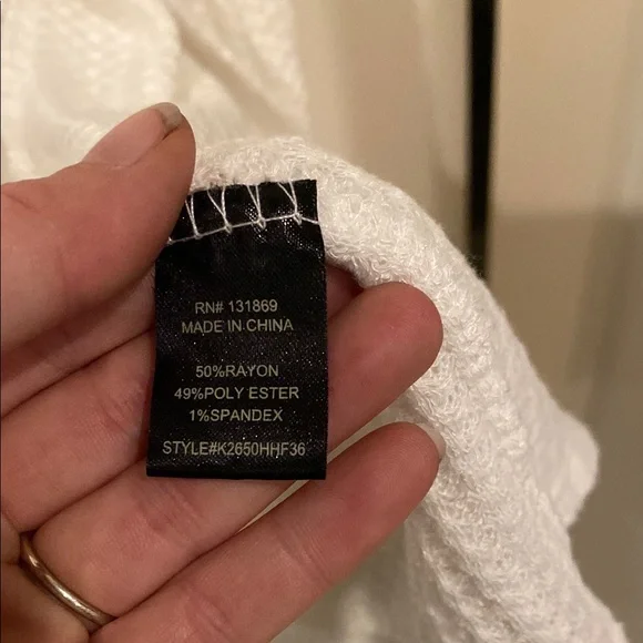 White Knit Cardigan - Picture 7 of 8